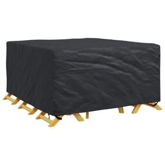 Tuinsethoes Effen Zwart 180 x 190 x 85 cm 420D 3