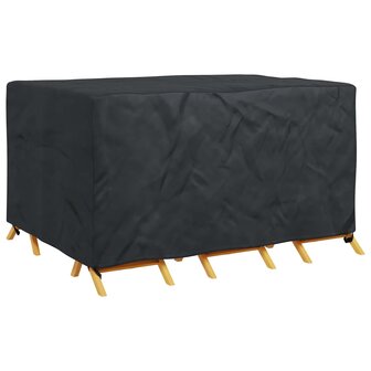 Tuinsethoes Effen Zwart 180 x 120 x 74 cm 420D 3