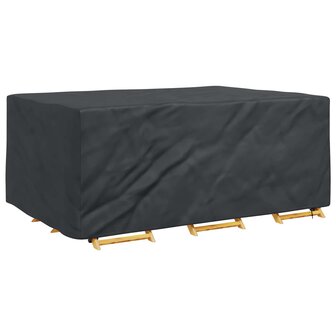 Tuinsethoes Effen Zwart 230 x 165 x 80 cm 420D 3
