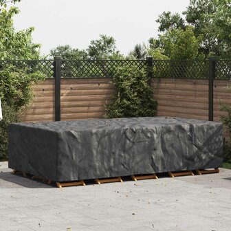Tuinsethoes Effen Zwart 315 x 180 x 74 cm 210D 1