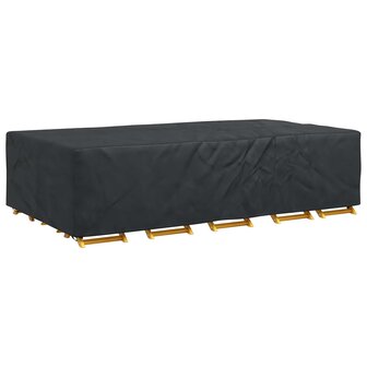 Tuinsethoes Effen Zwart 315 x 180 x 74 cm 210D 3