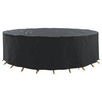 Tuinsethoes Zwart 320 x 320 x 71 cm 210D Oxford Stof 3