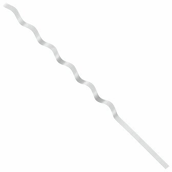Plantondersteuning 5 pcs Zilver 150 x 0,6 x 0,6 cm Staal 9