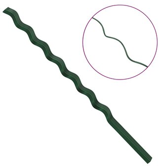 Plantondersteuning 50 pcs Groen 170 x 0,6 x 0,6 cm Staal 8