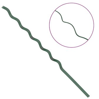Plantondersteuning 5 pcs Groen 150 x 0,6 x 0,6 cm Staal 8