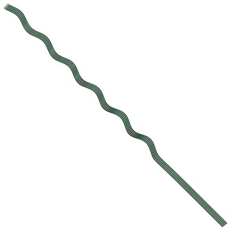 Plantondersteuning 5 pcs Groen 150 x 0,6 x 0,6 cm Staal 9