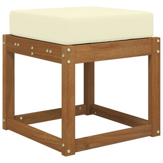Buiten Zitkussen Cr&egrave;me 40 x 40 x 8 cm 100% Polyester 3