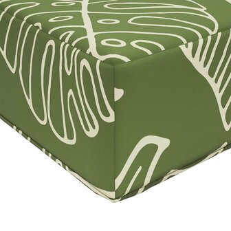 Buiten Zitkussen Groene Bladeren 40 x 40 x 8 cm 100% Polyester 6