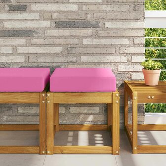 Buiten Zitkussen Roze 40 x 40 x 8 cm 100% Polyester 1