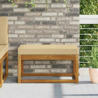 Buiten Zitkussen Beige 80 x 40 x 8 cm 100% Polyester 1