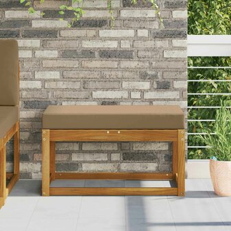 Buiten Zitkussen Taupe 80 x 40 x 8 cm 100% Polyester 1