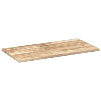 Wastafelblad 80x40x2 cm onbehandeld massief acaciahout 4