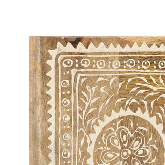 Spiegel handgeschilderd 40x55 cm massief mangohout 4