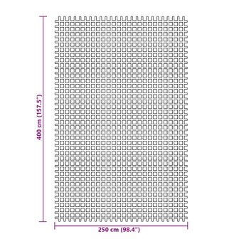 Tenttapijt 4x2,5 m blauw 7