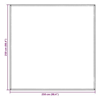 Tenttapijt Blauw en Grijs 250 x 250 cm Polyetheen 9