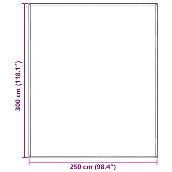 Tenttapijt Blauw en Grijs 300 x 250 cm Polyetheen 9