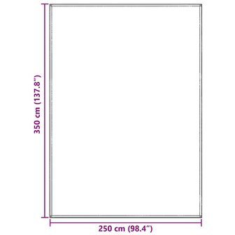 Tenttapijt Blauw en Grijs 350 x 250 cm Polyetheen 9