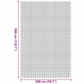 Tenttapijt Groen 300 x 200 cm Polyester 7