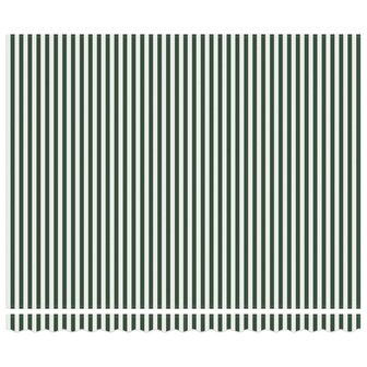 Elektrisch Uittrekbaar Zonnescherm Groen en Wit 400 &times; 300 cm 3