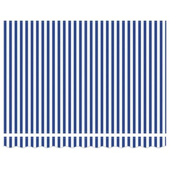 Elektrisch Uittrekbaar Zonnescherm Blauw en Wit 2,5 x 2 m 5
