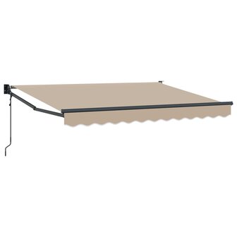 Elektrisch Uittrekbaar Zonnescherm Beige 2,5 x 2 m 1
