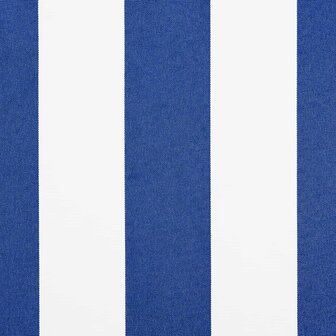 Elektrisch Uittrekbaar Zonnescherm Blauw en Wit 3 x 2,5 m 9