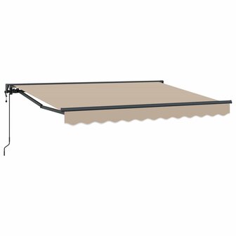 Elektrisch Uittrekbaar Zonnescherm Beige 2,5 x 2 m 1