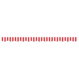 Vervangingsdoek voor luifelrok gestreept 3 m rood en wit 3