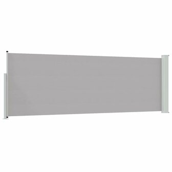 Tuinscherm uittrekbaar 100x300 cm grijs 6