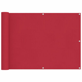 Balkonscherm Rood 75 x 200 cm PU gecoat oxford alu 2
