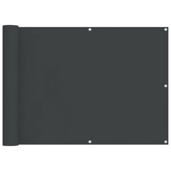 Balkonscherm Zwart 75 x 200 cm PU gecoat oxford alu 2