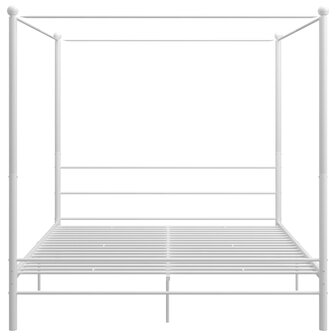 Hemelbedframe metaal wit 180x200 cm  4