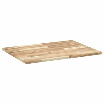 Bureaublad 80x60x2 cm onbehandeld massief acaciahout 7