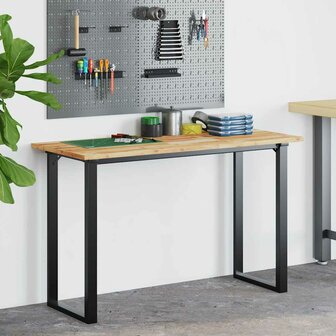 Bureaublad met olieafwerking 140x50x2 cm massief acaciahout 3