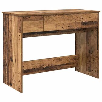 Kaptafel met lade met opslag Oudhout 100 x 45 x 76 cm 2