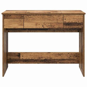 Kaptafel met lade met opslag Oudhout 100 x 45 x 76 cm 7