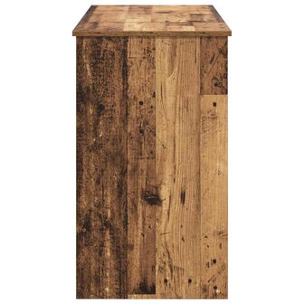 Kaptafel met lade met opslag Oudhout 100 x 45 x 76 cm 8