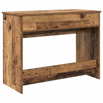 Kaptafel met lade met opslag Oudhout 100 x 45 x 76 cm 9