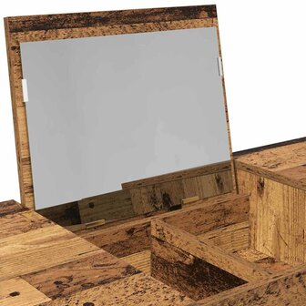 Kaptafel met lade met opslag Oudhout 100 x 45 x 76 cm 10