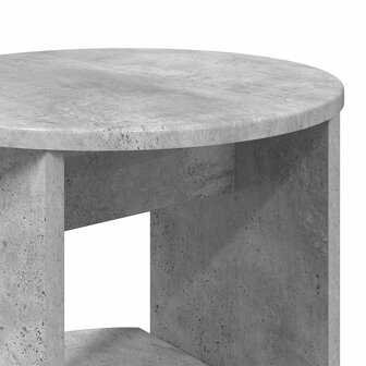 Bijzetkast Beton Grijs 40 x 40 x 100 cm Geconstrueerd hout 7