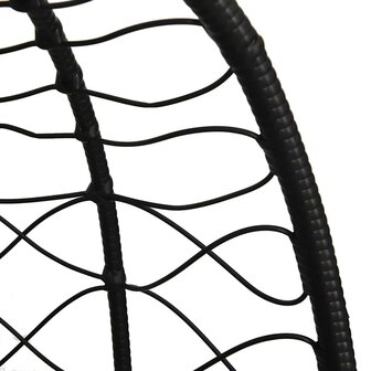 Egg hangstoel Taupe 91,5 x 54,5 x 107 cm poly rattan 8