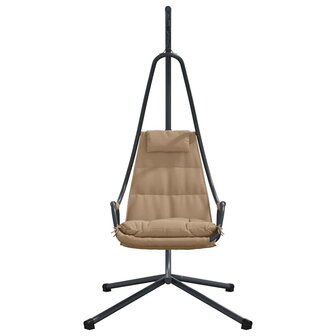 Egg hangstoel Taupe 94 x 107 x 196,5 cm Staal 4