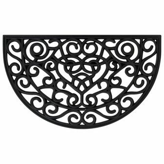 Deurmat halfrond 45x75 cm rubber 1