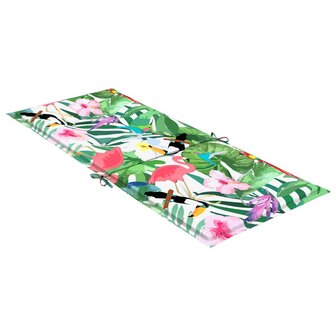 Tuinstoelkussens 2 st 120x50x3 cm stof meerkleurig 6