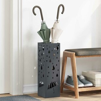 Paraplustandaard Antraciet 15,5 x 15,5 x 49 cm Metaal 1