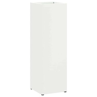 Paraplustandaard met opslag Wit 15,5 x 15,5 x 49 cm Metaal 2