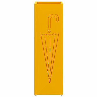 Paraplustandaard Mosterdgeel 15,5 x 15,5 x 49 cm Metaal 4