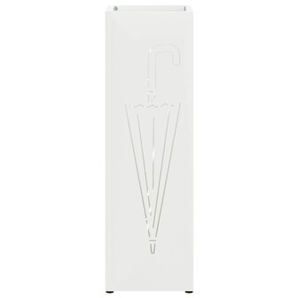Paraplustandaard met opslag Wit 15,5 x 15,5 x 49 cm Metaal 4