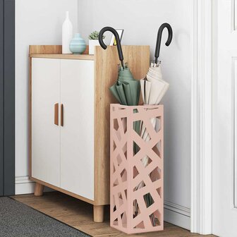 Paraplustandaard met opslag Roze 15,5 x 15,5 x 49 cm Metaal 3