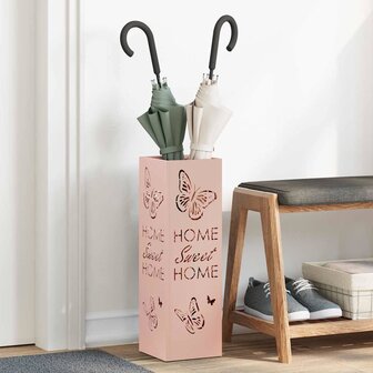 Paraplustandaard met opslag Roze 15,5 x 15,5 x 49 cm Metaal 1